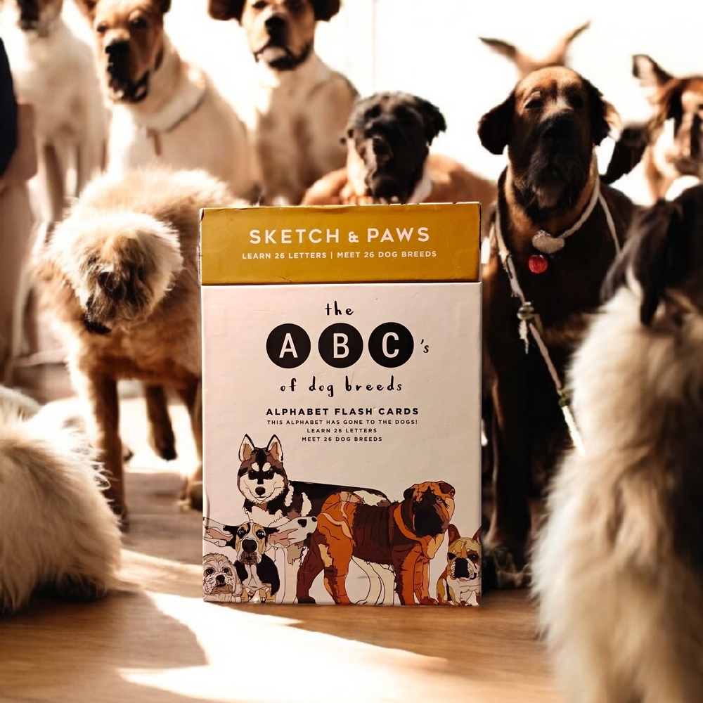 Sketch & Paws Dog Breed Flash Cards